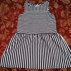 Blue and white dress